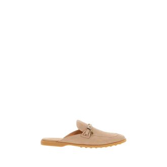 Tod's Mocassin Muiltje - Dames - Slip ons - Roze - 40 EU - Leer - Schoenen