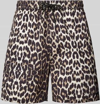 Review Badehose mit Kordelzug und Gesäßtasche in Mud, Größe XL