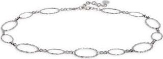 Vince Camuto Scalloped Edge Oval Link Metal Belt in Antique Silver at Nordstrom Rack, Size Large/x-Large