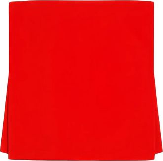 Sportmax Top con spalline in pelle - Rosso