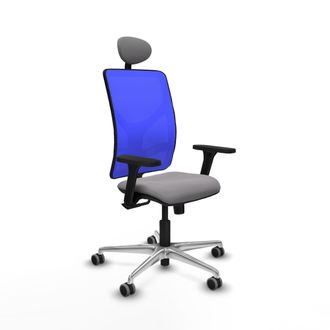 Piqueras y Crespo Silla De Oficina Piqueras Y Crespo Motilla Azul Confort Ajustable