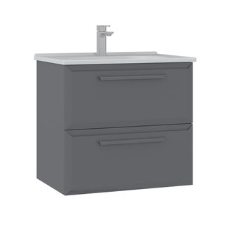 Habitat et Jardin Mobile Lavabo nuvola 65 V2 - 65 X 50 X 62 Cm - Grigio