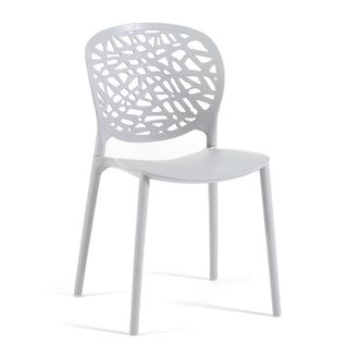 Siediti Fuori e Dentro Set de 6 sillas de jard&iacute;n apilables en resina gris