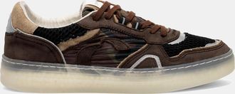 Crime London LOW TOP OFF COURT BROWN