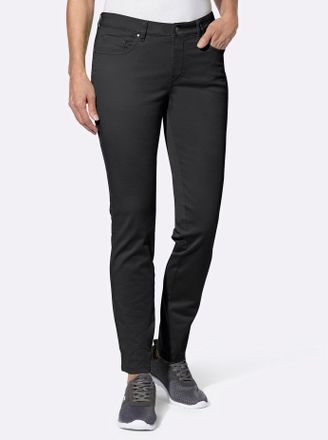 Casual Looks 5-Pocket-Hose CASUAL LOOKS, Damen, Gr. 36, Normalgr&ouml;ssen, schwarz, 97% Baumwolle, 3% Elasthan, unifarben, Hosen 5-Pocket-Hose