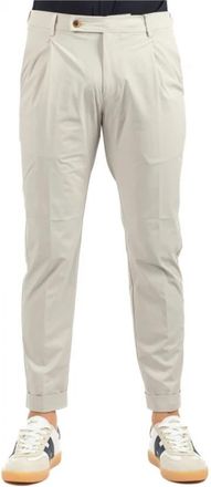 Berwich Stijlvolle broek voor mannen - Heren - Slim Fit Broeken - Beige - XS - Broeken