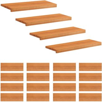 vidaXL Alfombras Para Escalones 20 Uds. 70 X 30 X 2 Cm Marr&oacute;n Claro Vidaxl
