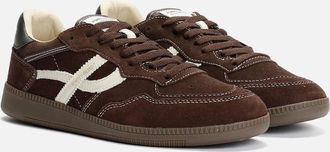 Pompeii Mens Pompeii Elan Sala Suede Mens Ecru/Biscuit Trainers - Brown - Size: UK 7.5 / eu 41 / us 8.5