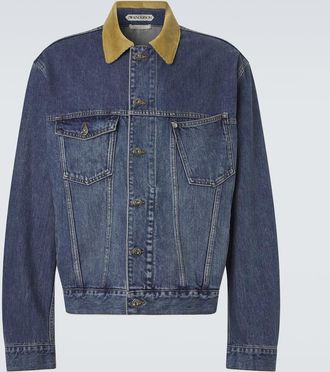J.W.Anderson Corduroy-trimmed denim jacket