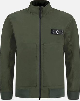 Mastrum Mens Ma.strum MAS1642 Brigade Softshell Bomber Jacket - Oil Slick - Green - Size: Regular/40