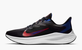Nike Nike Zoom Winflo 7 Mens Running Trainers CJ0291 Sneakers Shoes (UK 11 US 12 EU 46, Black Chile red Racer Blue 006)