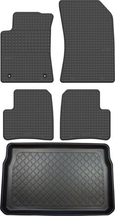 OEM Juego De Alfombrillas De Goma Para Coche Y Alfombrilla Para Maletero Para Citro&euml;n C3 Iii Hatchback Desde Enero De 2017