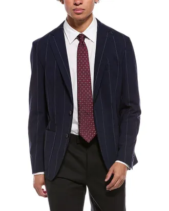 Eleventy Single Breasted Wool-Blend Jacket