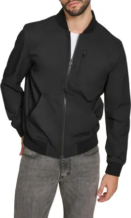 Levi's Oxford Water Resistant Bomber Jacket in Black at Nordstrom, Size X-Large