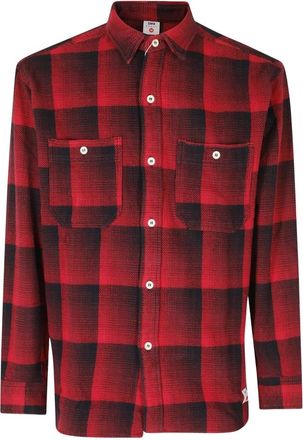 Edwin Camicia da Lavoro - - Shirts - Uomo - Rosso - L