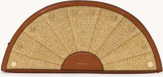 Hammitt Hammitt Shelley Clutch Cocoa Raffia Gold