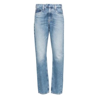 Calvin Klein Jeans Jeans, Dames, Blauw, W28 L32, Katoen, Blauwe Skinny Jeans Casual Stijl