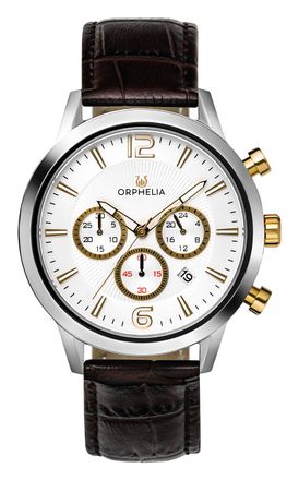 Orphelia Tempo Mens Brown Watch OR81801 Leather - One Size