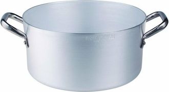 Pentole Agnelli Casseruola alta in alluminio - 2 manici - &Oslash;36xh18 cm