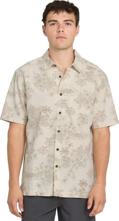Quiksilver Island Vibes Short Sleeve Shirt in Moonbeam at Nordstrom, Size Xx-Large