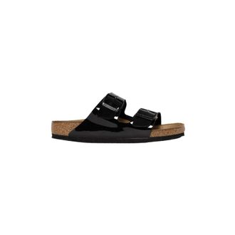 Birkenstock Arizona Birko-Flor Patent Regular Fit - Dames - Sandalen - Zwart - 37 EU - Leer - Schoenen