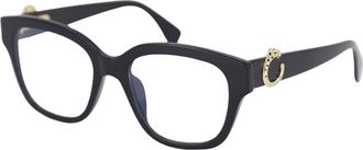 Cartier Glasses, unisex, Black, Size: 53 MM Stylish Optical Eyeglasses in Black