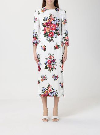 Dolce & Gabbana Abito midi Dolce & Gabbana in crepe con stampa floreale