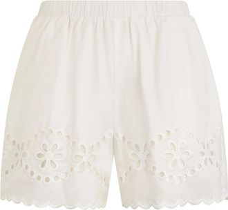 Red Valentino Lichtgewicht Zomershorts - Dames - Korte Broeken - Wit - XS - Katoen - Korte Broeken