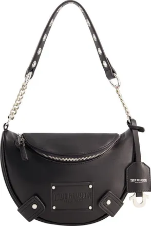 True Religion Chain Handle Hobo in Black at Nordstrom