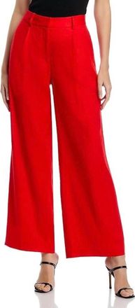 Elie Tahari The Simone Trousers In Show Stopper Red