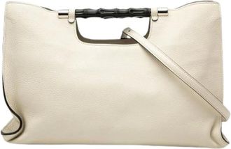 Gucci Pre-owned Tote Bags, female, White, Size: ONE SIZE Pre-owned Vintage Tote Bag