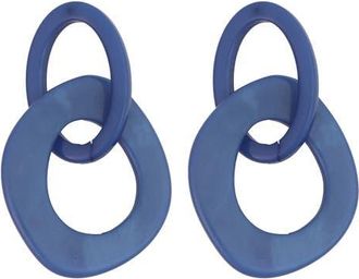 Panacea Resin Link Drop Earrings in Blue at Nordstrom