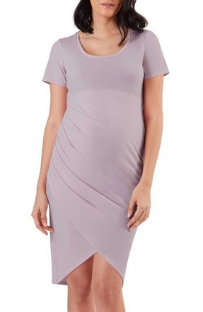 Stowaway Collection Becca Maternity Dress in Lavender at Nordstrom, Size Small