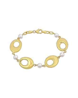 Rina Limor 18K Over Silver 6-7Mm Pearl Bracelet