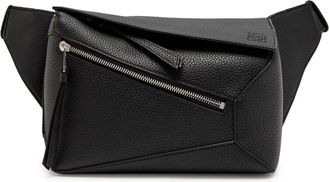 Loewe Puzzle Edge Small Leather Belt bag - Black - One Size
