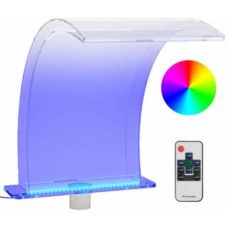 vidaXL Fuente De Piscina Con Led Rgb Acr&iacute;lico 50 Cm Vidaxl