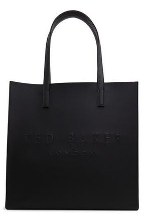 Ted Baker Soocon Faux Leather Tote in Black at Nordstrom Rack