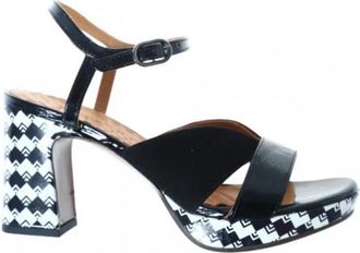 Chie Mihara High Heel Sandal - Dames - Sandalen met hakken - Zwart - 37 EU - Leer - Schoenen