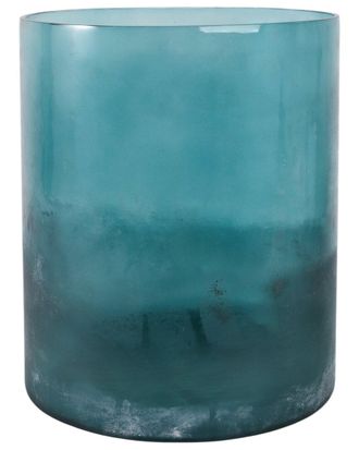 Sagebrook Home 12X10in Frosted Bottom Hurricane