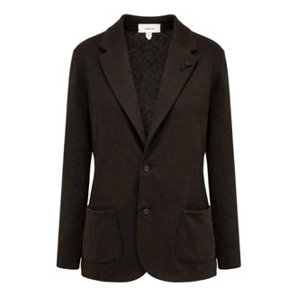Lardini Blazers, male, Brown, Size: 2XL Single-breasted Blazer