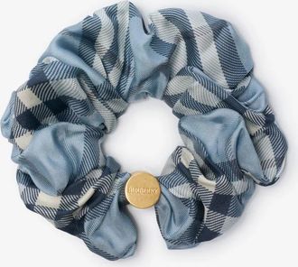 Burberry Silk Scrunchie With Check