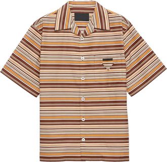 Prada Camicia a righe - Marrone