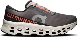 On Mens Cloudmonster 3 Running Shoes In Eclipse - Ivory