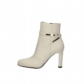 Nero Giardini Womens Velvet Ankle Bootie In Milk White