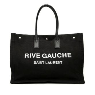Saint Laurent Bolso Tote Pre-owned de Lona - Pre-owned - Mujer - Negro - ONE SIZE