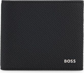 BOSS Billfold wallet in monogram-patterned leather