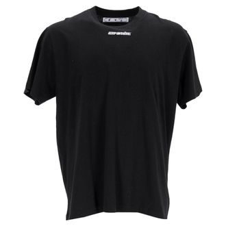 Off-white Marker T-shirt met korte mouwen in zwart katoen