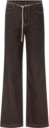 Marc Cain Warri Jeans - Dames - Loose Fit Jeans - Bruin - XL - Katoen - Jeans
