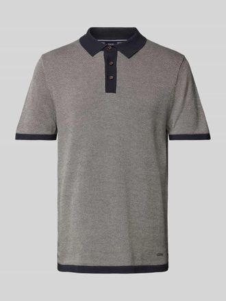 Joop Poloshirt mit kurzer Knopfleiste Modell Trent in Marine, Gr&ouml;&szlig;e XL