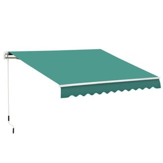OUTSUNNY Toldo manual retr&aacute;ctil 295x245x151.5 cm verde
